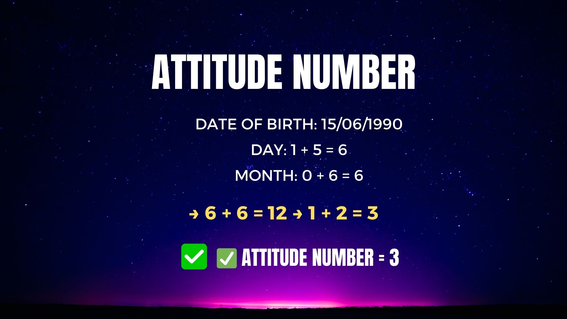 Attitude Number